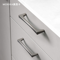 Mosika cupboard cabinet door small handle drawer Nordic style wardrobe submodern minimalist American door handle light and luxurious
