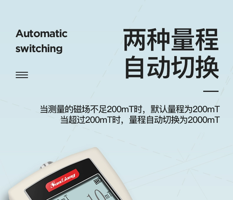 Nhật Bản 3 Số Lượng Cầm Tay Kỹ Thuật Số Tesla Đo Độ Chính Xác Cao Từ Trường Cường Độ Máy Gauss Máy Đo