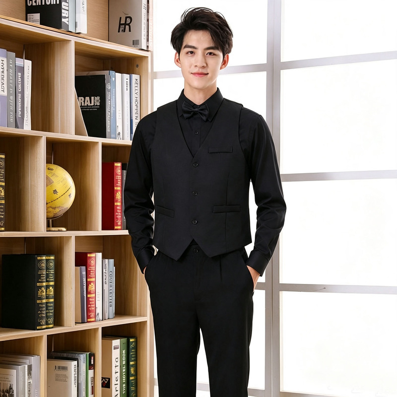 Middle School Student Black Suit Set Male Campus Speech Contest Host Piano Performance Choir Performance Costume Middle School Student Black Suit Set Male Campus Speech Contest Host Piano Performance Choir Performance Costume