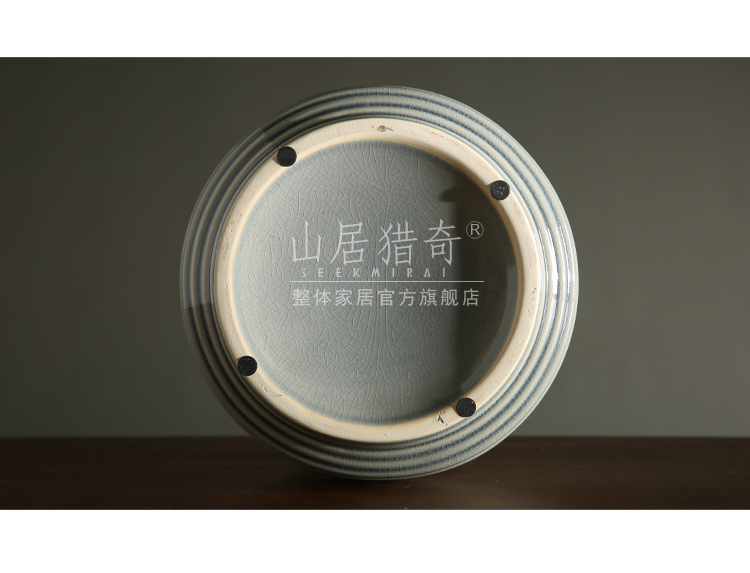 Modern example room living room decoration ceramics vase furnishing articles household act the role ofing is tasted flower arranging Jin Bianxuan grain round bottle expressions using