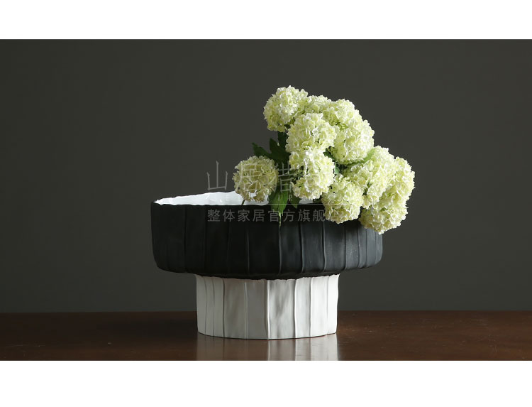 I and contracted ceramic flower pot flower implement example room living room table soft outfit furnishing articles Nordic tall vases, fruit tray