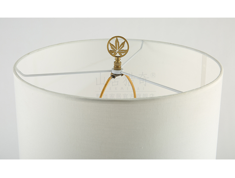 I and contracted white ceramic desk lamp light Chinese key-2 luxury designer hotel sitting room decorate desk lamp of bedroom the head of a bed