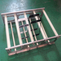 Special stainless steel turning frame for ultrasonic cleaning machine PP rubber strip cleaning frame optical glass cleaning turnover basket