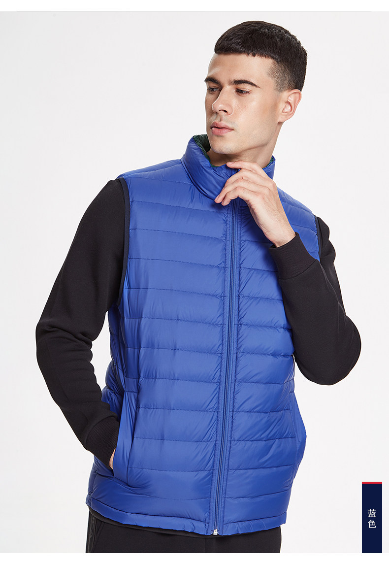 men's reversible down vest