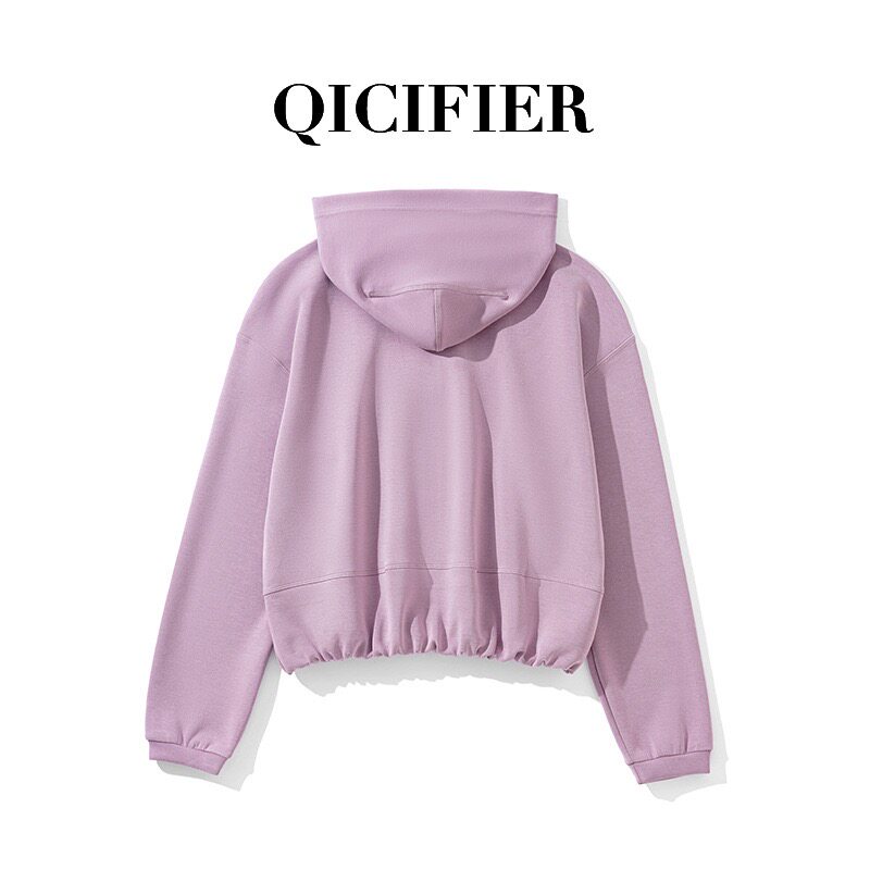 Куртка для йоги 新款糯米休闲瑜伽上衣跑步运动健身拉链连帽衫瑜伽卫衣女5219 Thousands of colored phyl