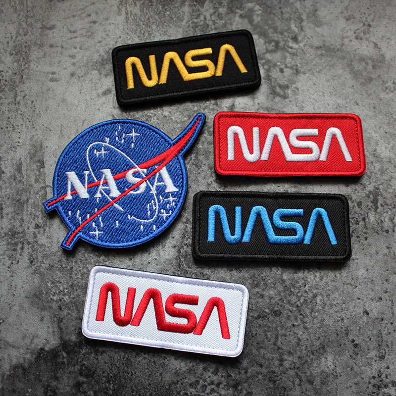 NASA NASA Space Agency Embroidery Velcro Badge Armband Chest Patch Leather Patch Outdoor Sticker