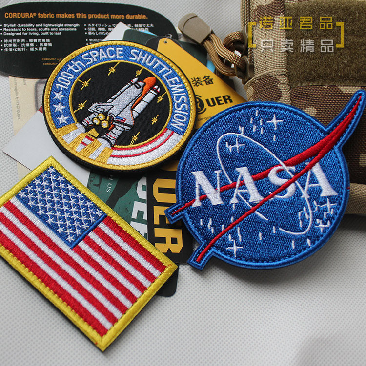 NASA NASA Embroidered armband badge Space Flight Apollo Shuttle Patch velcro