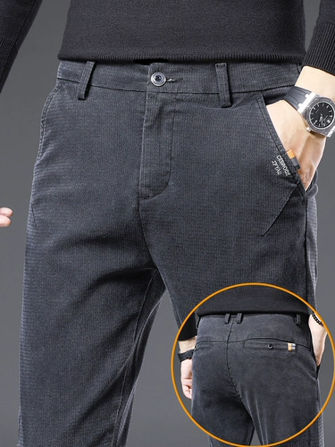 Эластичный костюм, мужские зимние штаны, осенний