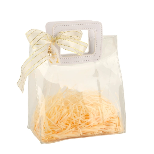 Брендовое прозрачное платье подружки невесты из ПВХ, льняная сумка, для подружки невесты, подарок на день рождения