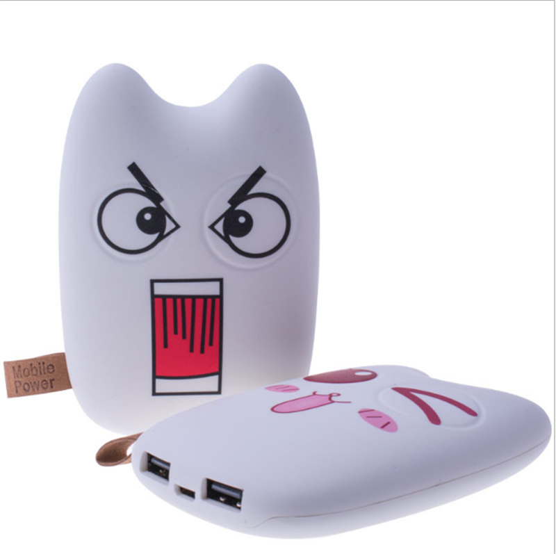 Lắc mạng đỏ cá tính dễ thương hoạt hình điện thoại di động 12000 mAh sáng tạo di động Android Apple sạc kho báu 0