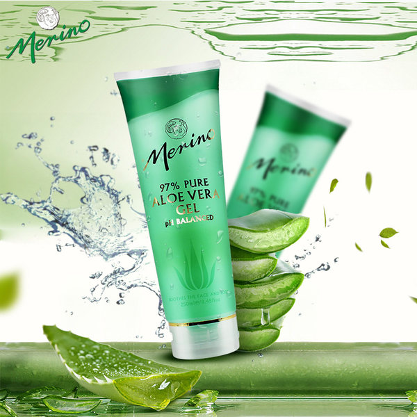 Merino 美丽诺 97%纯原液芦荟胶面膜 250ml*2支 天猫优惠券折后￥119包邮包税（￥69.5*2-20） 送羊胎素面霜50g