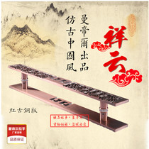 Chinese antique Xiangyun bronze door handle Carved aluminum handle Glass door Wooden door Sliding door handle double open