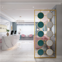 Light luxury iron screen partition living room hollow entrance entrance modern metal restaurant clothing store office decoration