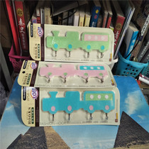 Ring silver HY0630 acrylic car four-hook hook hook adhesive hook 3 0KG non-hole drilling full 39