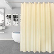 Toilet bath cloth thickened shading waterproof and mildew proof bathroom bath partition curtain non-perforated curtain curtain curtain