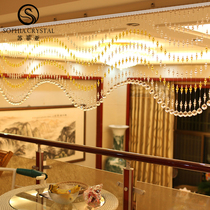 Sophia bead curtain Crystal partition curtain toilet partition decorative curtain living room porch bedroom hanging curtain finished New