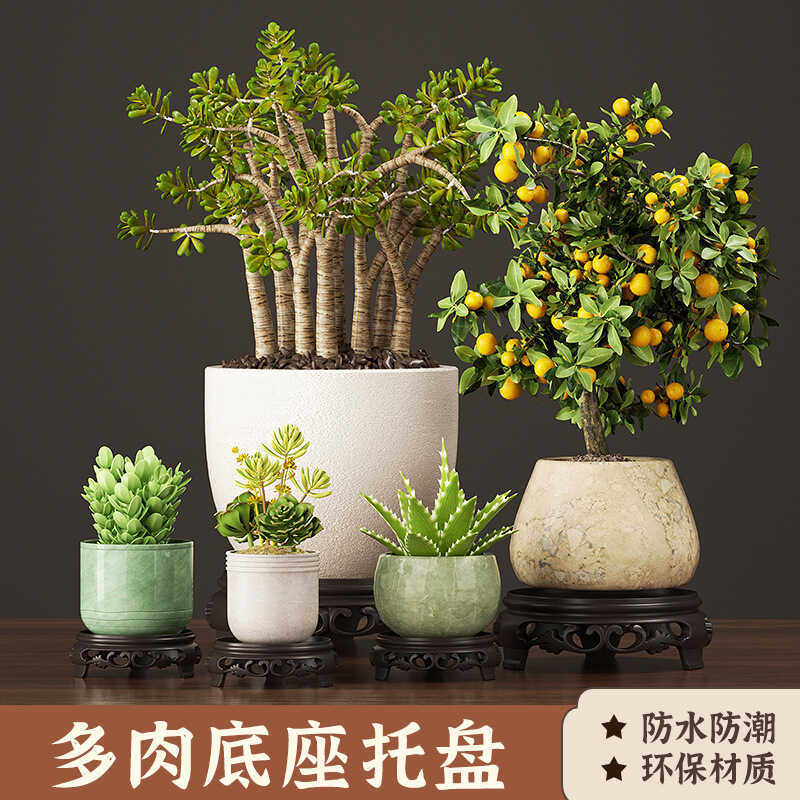 植木鉢トレイ、多肉植物の装飾品、アンティークの収集品、珍しい石、仏像の台座、ティーポットホルダー、花瓶トレイ、手作りのフラワースタンド