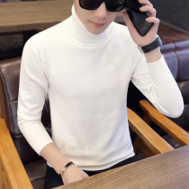 Mens Turtleneck Sweater Mens Slim Autumn and Winter 2018 New Leisure Winter Korean Knitwear Handsome base shirt