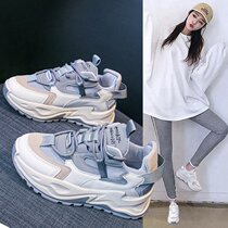 Daddy shoes female ins tide 2021 autumn and winter New Leisure ins tide maternity shoes soft bottom ladies thin sports women shoes