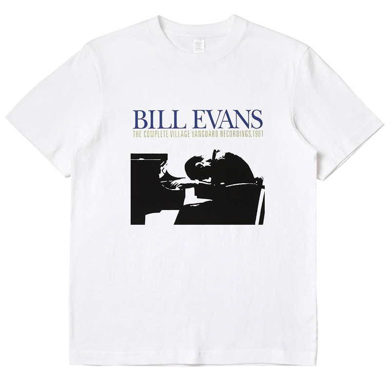 Bill Evans Jazz Piano Short-Sleeved Cotton Graphic Tee - Product image 7