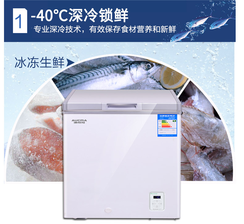 Máy làm lạnh gia dụng Aucma / Aucma BC / BD-202SFA Tủ đông công suất lớn Máy làm lạnh nhiệt độ cực thấp - Tủ đông sanaky tủ đông