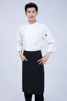 Белый лонгслив, фартук