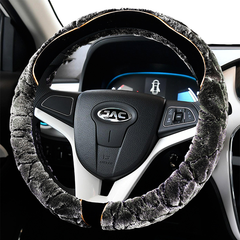 Warm steering wheel cover JAC Ruifeng S3 S2 S5 M2 M3 M5 Heyue RS A30 plush winter handle cover