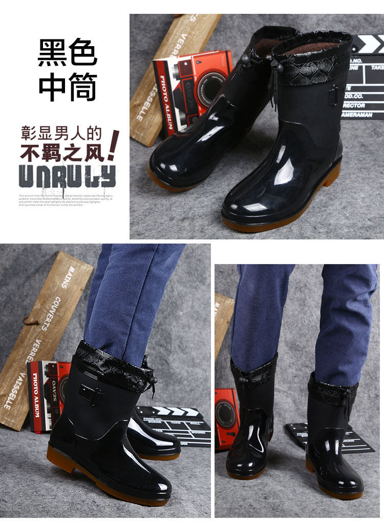 Chaussures - bottes caoutchouc homme pour hiver - semelle tendon - Ref 961254 Image 23