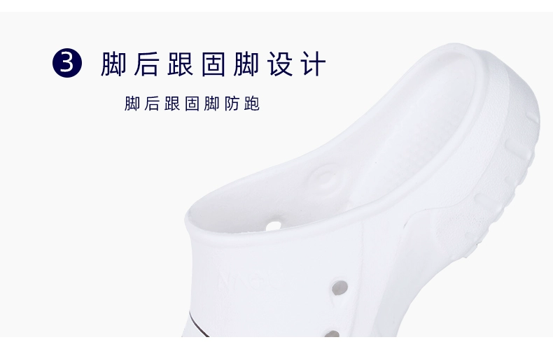 Nam Âu In Hình Cá Phẫu Thuật Giày Bác Sĩ Dép Nữ Mặc Mặc Công Sở Đế Dày Mũi Giày Guốc Ngoài Trời giày Chống Trơn Trượt