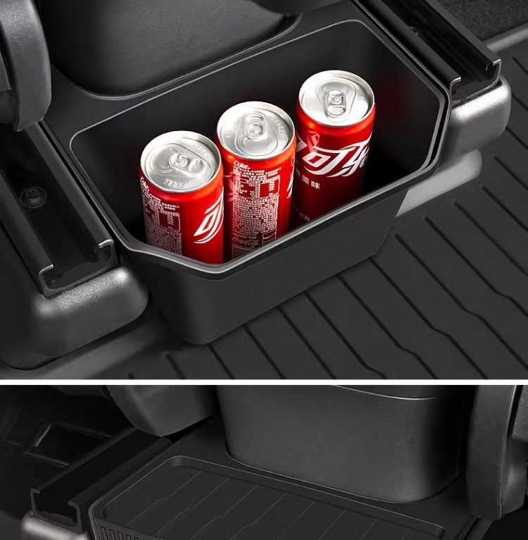 Suitable for Tesla Model Y Rear Storage Box Storage Box New Version Car Trash Can Modification Factory Accessories
