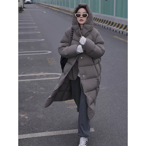 Бархатный удерживающий тепло пуховик, куртка, свободный крой, по фигуре