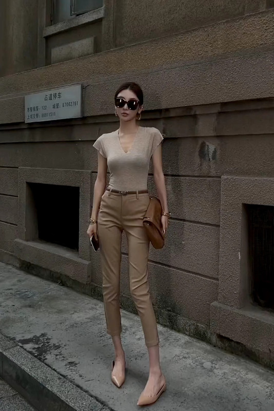 2024 Summer New Korean Style Slimming Straight Casual Pants High Waist Versatile Simple Nine-Point Suit Pants for Women 2024 Summer New Korean Style Slimming Straight Casual Pants High Waist Versatile Simple Nine-Point Suit Pants for Women