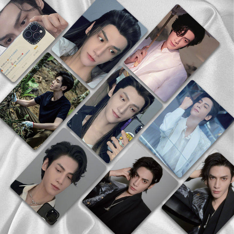 Luo Yunxi Laser Mini Card Star Merchandise 3-inch box set of 50 shiny collectible lomo cards as a classmate gift