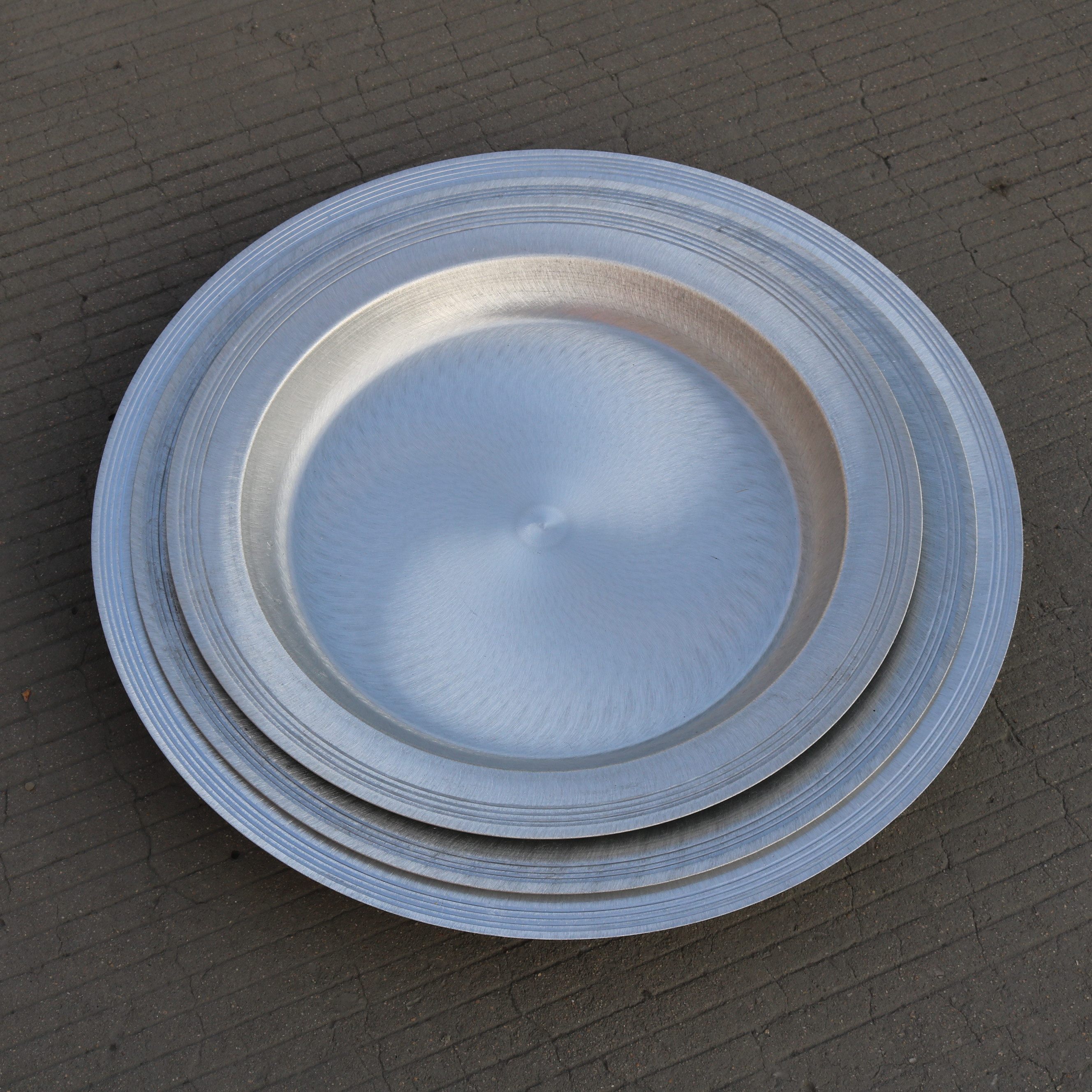 Commercial wide edge aluminum flat pan thickened raw frying pan flat bottom 50 50 56 62 frying pan raw frying pan