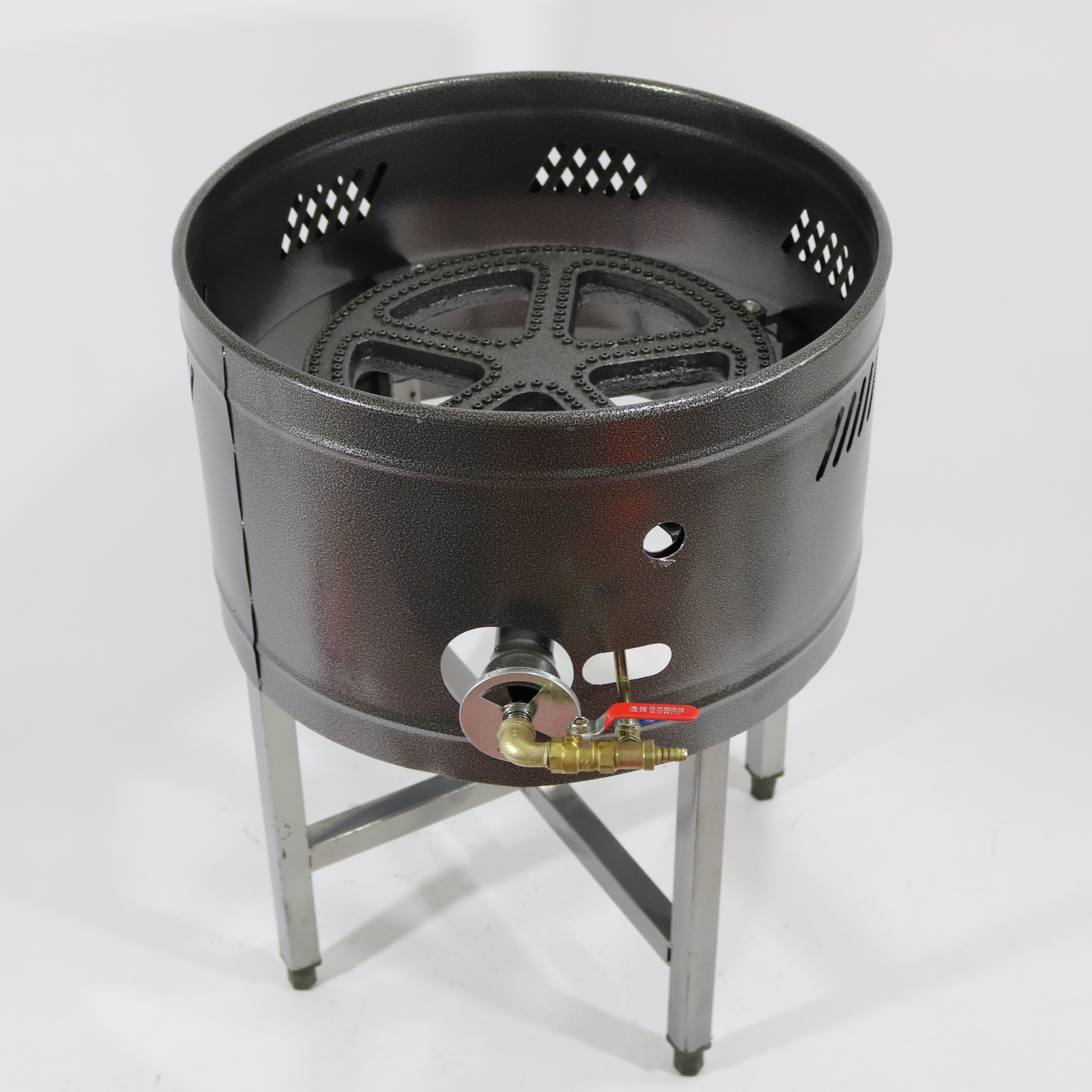 Commercial frying furnace Large gas stove Porous low pressure frying bag stove Sanxian bean skin stove porous furnace