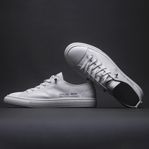 European station summer new leather small white shoes sports casual sneakers slip on all-match loafers breathable trendy shoes