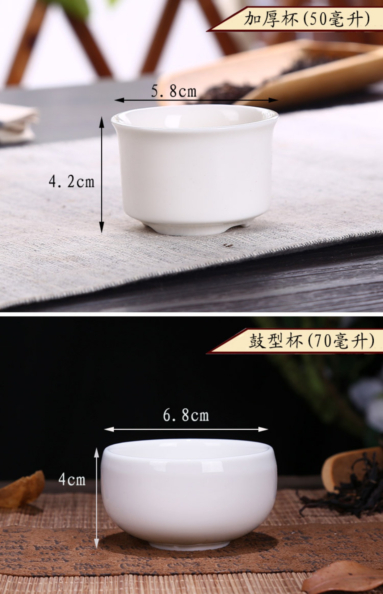 Bàn làm việc nhỏ tách trà chén gốm 6 gói Bộ bàn trà gia đình đơn giản với một chiếc cốc tay bộ ấm chén cao cấp