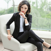 Professional suit women autumn and winter New Fashion Korean version of dress slim temperament white-collar work Hotel uniform tooling