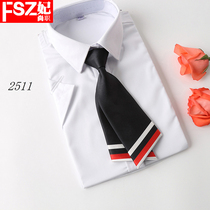 Korean version of professional dress ladies small tie bow tie business tie flower work dress work clothes double flower tie tide