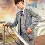 Комплект, пиджак классического кроя, трендовый классический костюм для отдыха, свадебное платье, в корейском стиле