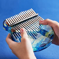 21 Инь Калинба пальцы пальцы кристалл прозрачный начинающий 17 Yinqin Kalimba Musical Girl
