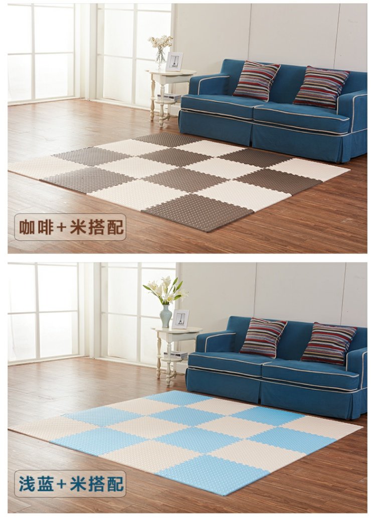 Thảm phòng ngủ gia đình đẹp cho trẻ em Câu đố thảm bò lớn 60 60 dày miếng xốp lót sàn