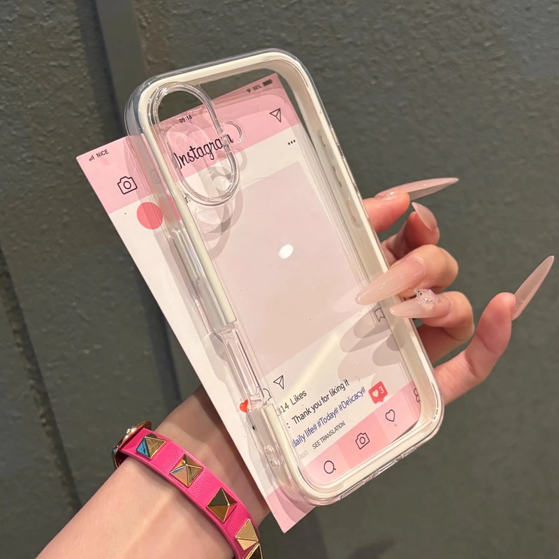 Simple Milky White Frame, Thickened and Drop-Resistant, Suitable for A56, S24Fe, Samsung S26Ultra Phone Case, S25Edge/S23+ Transparent, S22 Two-In-One, A57 Drop-Resistant, A55 New Model, A51 Double-Layer Silicone Simple Milky White Frame, Thickened and Drop-Resistant, Suitable for A56, S24Fe, Samsung S26Ultra Phone Case, S25Edge/S23+ Transparent, S22 Two-In-One, A57 Drop-Resistant, A55 New Model, A51 Double-Layer Silicone
