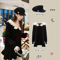 2021 new womens new years annual meeting dress dress wearing Hepburn wind New year dress Womens Spring