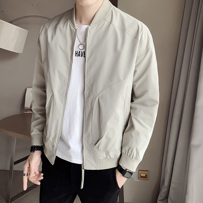 Spring and Autumn Stylish Versatile Baseball Jacket Men's Pilot Coat Short Trendy Brand Trench Coat High-End Workwear Jacket for Men Spring and Autumn Stylish Versatile Baseball Jacket Men's Pilot Coat Short Trendy Brand Trench Coat High-End Workwear Jacket for Men