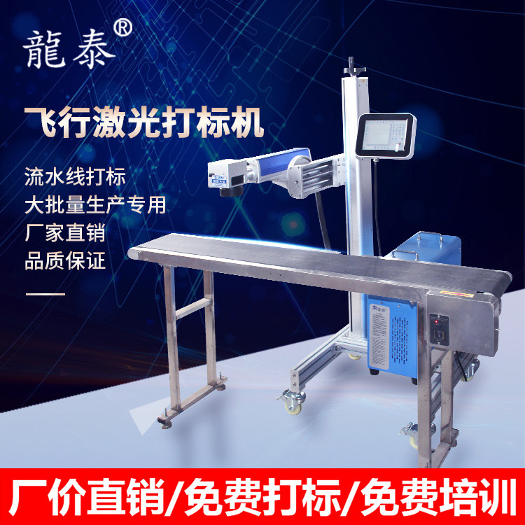 Longtai assembly line flight laser engraving machine production date marking machine metal engraving machine batch engraving