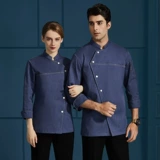 Отель и ресторан шеф -повара Рабочая одежда длинная -накаленная униформа после киосков, кухонная одежда, одежда в столовой