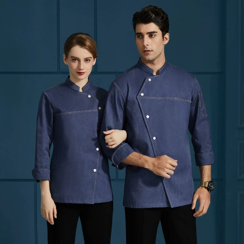 Отель и ресторан шеф -повара Рабочая одежда длинная -накаленная униформа после киосков, кухонная одежда, одежда в столовой