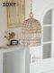 Apeal French-Style Vintage Crystal Chandelier, Creative Dining Room Lamp, Light Luxury Entryway Lighting, Retro American-Style Dressing Room Lamp
