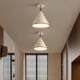 French-Style Children's Room Bedroom Lamp, Ceiling Lamp, Cream-Colored Trumpet-Shaped Chandelier, Modern Minimalist Study Room Secret Light